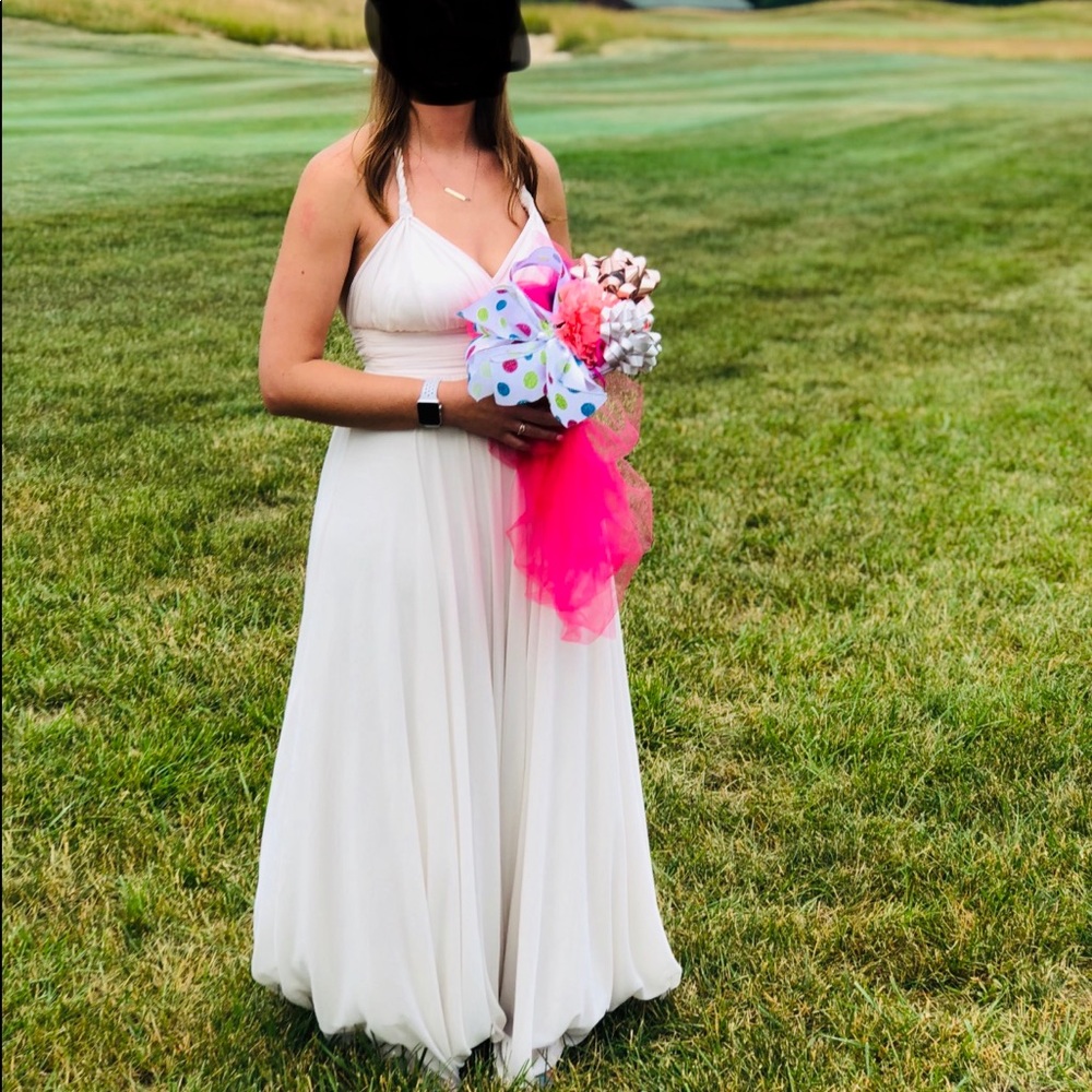 Ivory full length dress